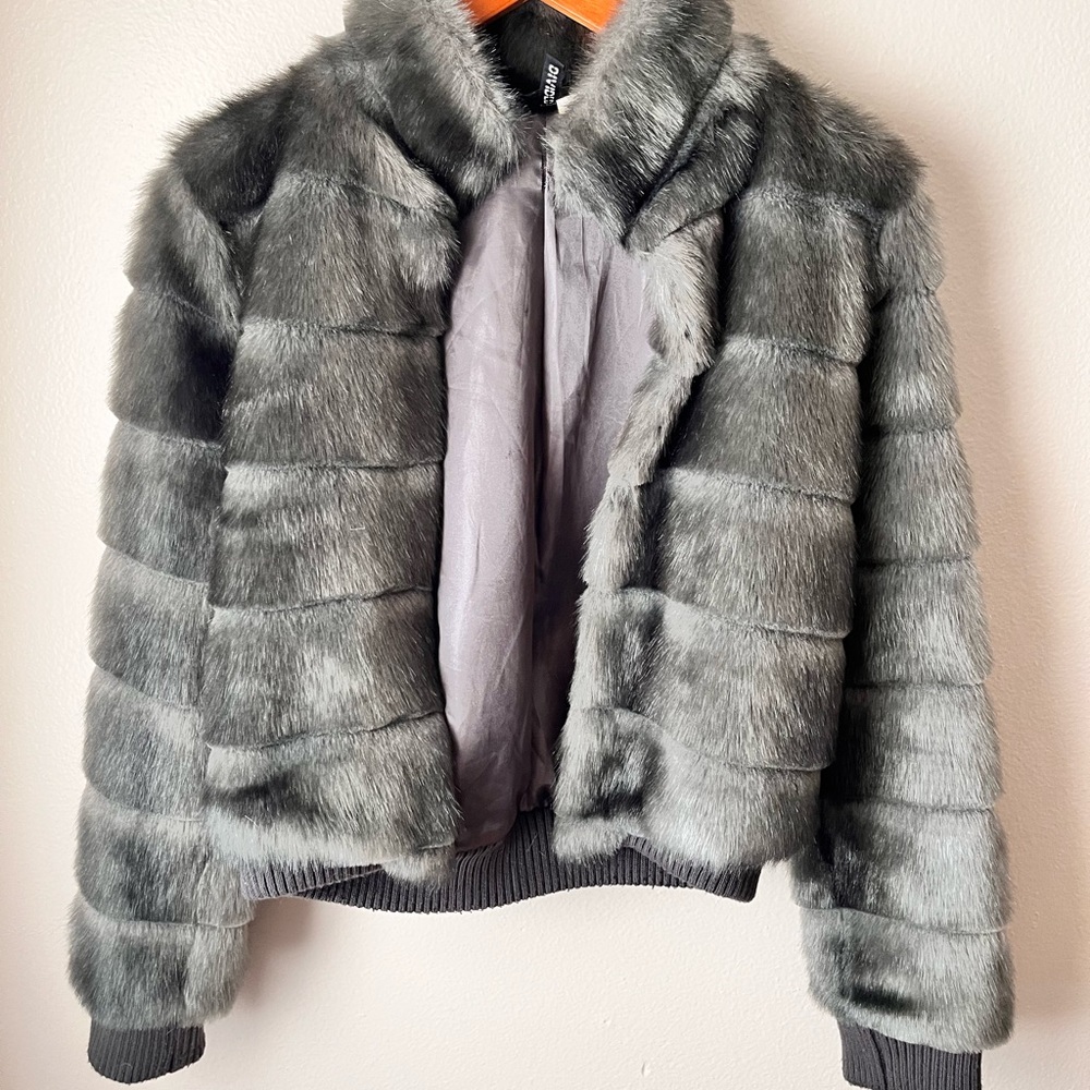 H&M fur jacket